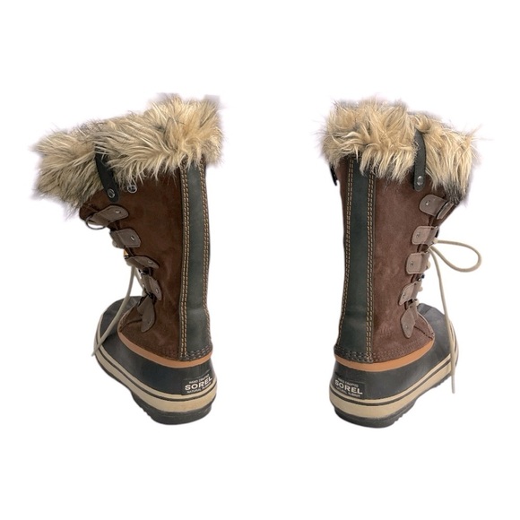 Sorel Joan of Arctic Wool lined Fur
Trim Tall Brown Boots. 7 - Picture 6 of 13
